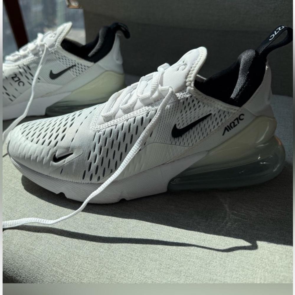 Nike Air Max 270 White and Black Sneakers
